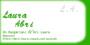 laura abri business card